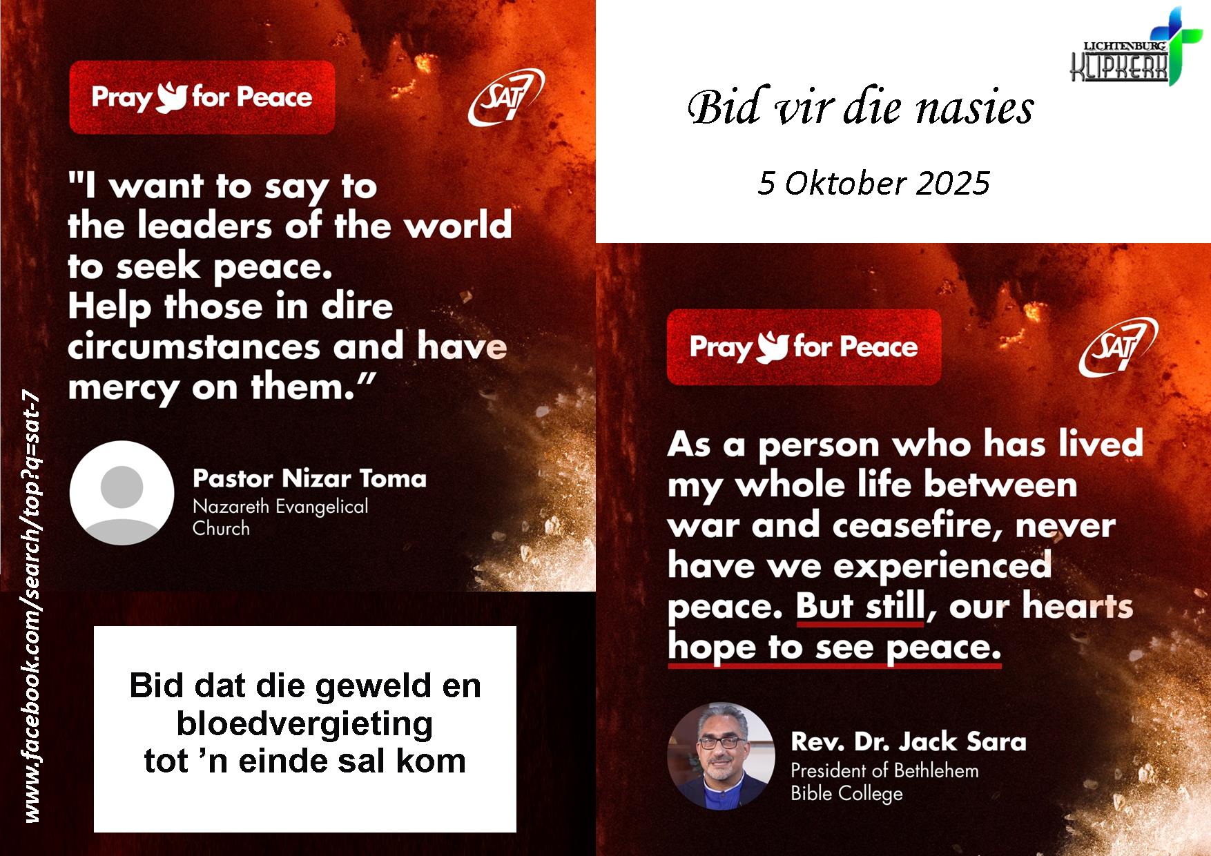 bid vir die nasies, Onbereiktes, klipkerk wereldfokus